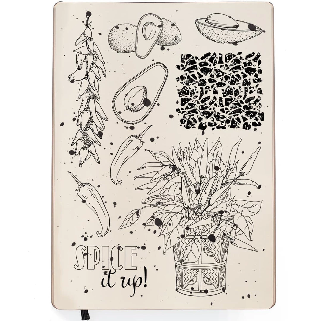 Spice It Up! - Clear Stamp 6x8 By Ciao Bella Stamping Art Newly Added Products! 4 Spice It Up! - Clear Stamp 6x8 By Ciao Bella Stamping Art Newly Added Products!