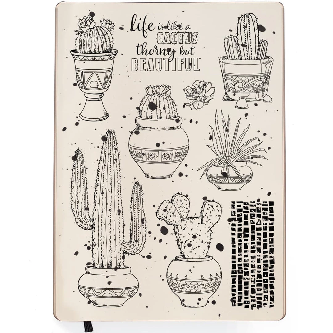 Life Is Like A Cactus - Clear Stamp 6x8 By Ciao Bella Stamping Art 4 Life Is Like A Cactus - Clear Stamp 6x8 By Ciao Bella Stamping Art