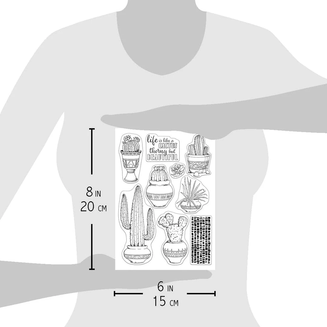 Life Is Like A Cactus - Clear Stamp 6x8 By Ciao Bella Stamping Art 5 Life Is Like A Cactus - Clear Stamp 6x8 By Ciao Bella Stamping Art