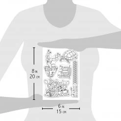 Garden In The Desert - Clear Stamp 6x8 By Ciao Bella Stamping Art Newly Added Products!