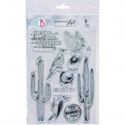Newly Added Products! Saguaros - Clear Stamp 6x8 By Ciao Bella Stamping Art