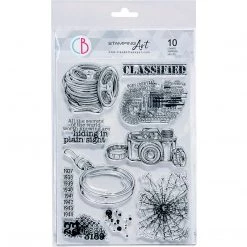 Classified - Clear Stamp 6x8 By Ciao Bella Stamping Art 6x8 Stamps A5