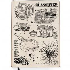 Classified - Clear Stamp 6x8 By Ciao Bella Stamping Art 6x8 Stamps A5