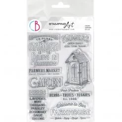Farmhouse Garden - Clear Stamp 6x8 By Ciao Bella Stamping Art