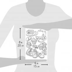 Spring Tea Party - Clear Stamp 6x8 By Ciao Bella Stamping Art