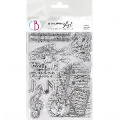 Music Begins - Clear Stamp 6x8 By Ciao Bella Stamping Art Newly Added Products!