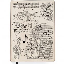 Music Begins - Clear Stamp 6x8 By Ciao Bella Stamping Art Newly Added Products!
