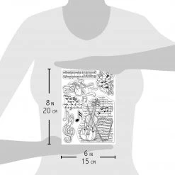 Music Begins - Clear Stamp 6x8 By Ciao Bella Stamping Art Newly Added Products!