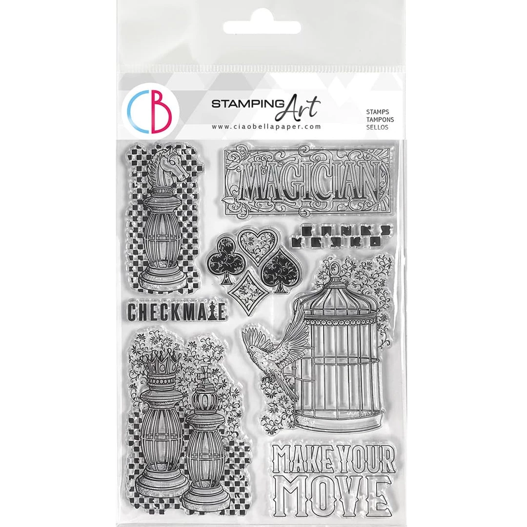 Make Your Move - Clear Stamp 6x8 By Ciao Bella Stamping Art 3 Make Your Move - Clear Stamp 6x8 By Ciao Bella Stamping Art