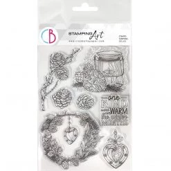 Winter / Christmas Warm Heart - Clear Stamp 6x8 By Ciao Bella Stamping Art