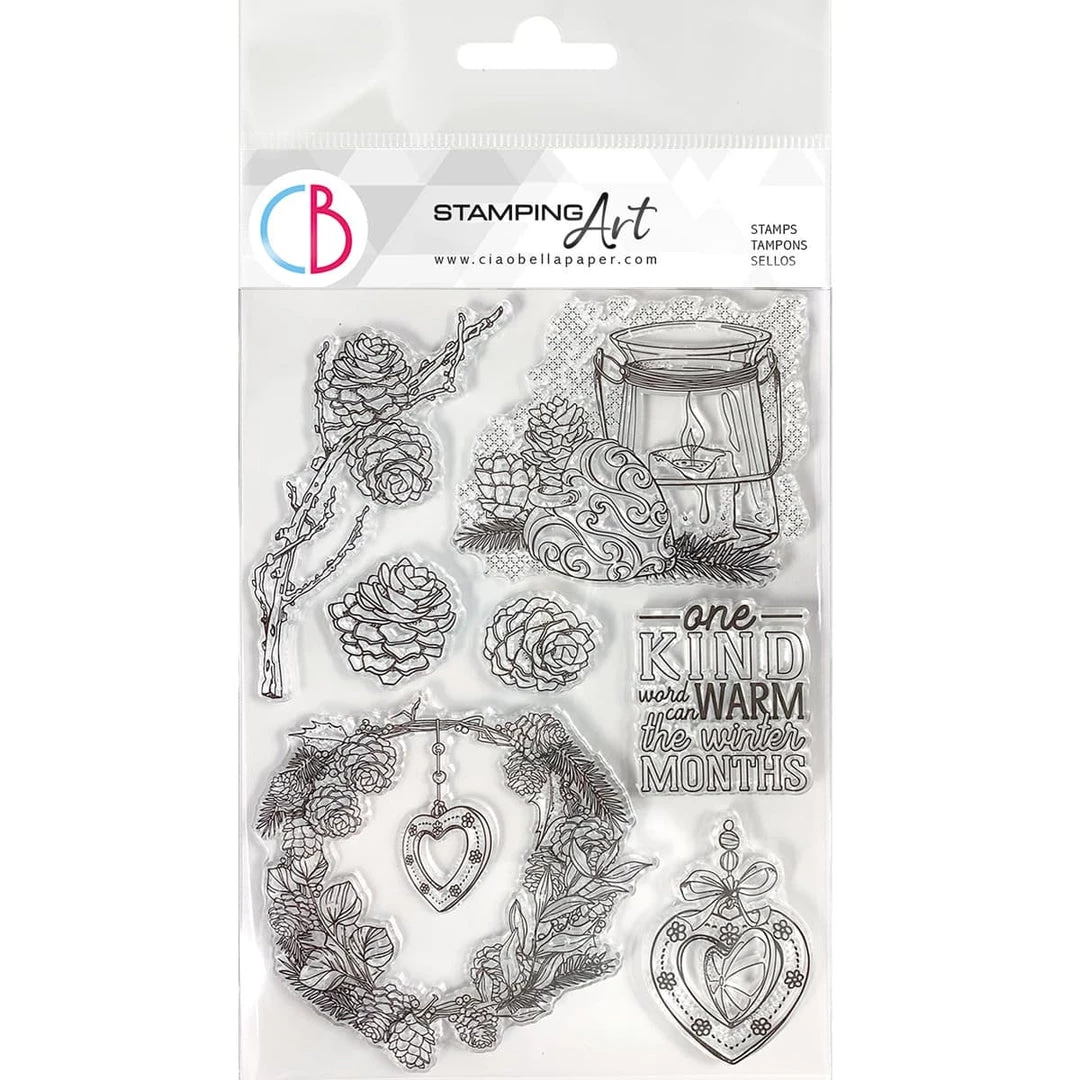 Winter / Christmas Warm Heart - Clear Stamp 6x8 By Ciao Bella Stamping Art 3 Winter / Christmas Warm Heart - Clear Stamp 6x8 By Ciao Bella Stamping Art