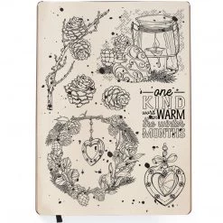 Winter / Christmas Warm Heart - Clear Stamp 6x8 By Ciao Bella Stamping Art