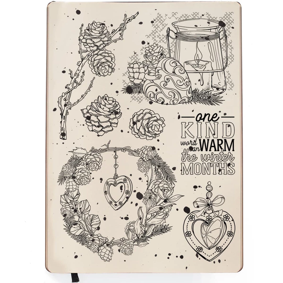 Winter / Christmas Warm Heart - Clear Stamp 6x8 By Ciao Bella Stamping Art 4 Winter / Christmas Warm Heart - Clear Stamp 6x8 By Ciao Bella Stamping Art