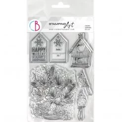 Happy Winter Season - Clear Stamp 6x8 By Ciao Bella Stamping Art