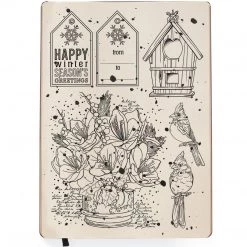 Happy Winter Season - Clear Stamp 6x8 By Ciao Bella Stamping Art