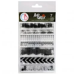 Newly Added Products! Urban Borders Bad Girls Clear Stamp 4x6 By Ciao Bella Stamping Art