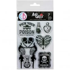 Poison Love Bad Girls Clear Stamp 4x6 By Ciao Bella Stamping Art Newly Added Products!