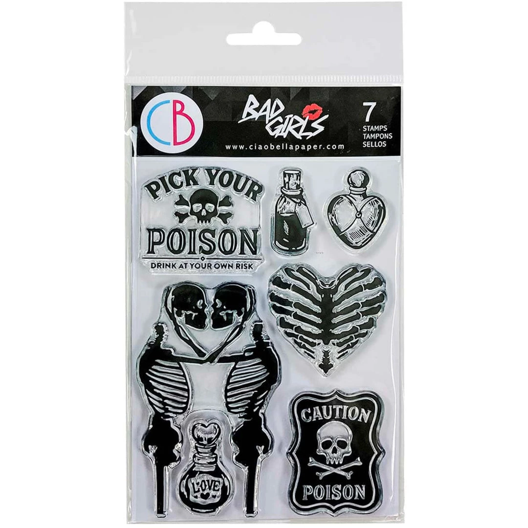 Poison Love Bad Girls Clear Stamp 4x6 By Ciao Bella Stamping Art Newly Added Products! 3 Poison Love Bad Girls Clear Stamp 4x6 By Ciao Bella Stamping Art Newly Added Products!