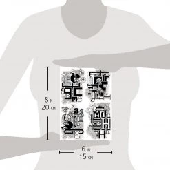 Newly Added Products! Design Letters EFGH - Clear Stamp 6x8 By Ciao Bella Stamping Art