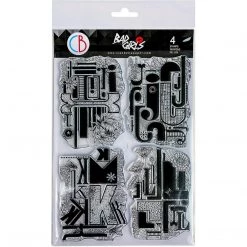 Design Letters IJKL - Clear Stamp 6x8 By Ciao Bella Stamping Art Newly Added Products!