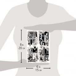 Design Letters IJKL - Clear Stamp 6x8 By Ciao Bella Stamping Art Newly Added Products!