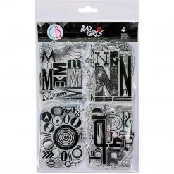 Design Letters MNOP - Clear Stamp 6x8 By Ciao Bella Stamping Art Newly Added Products!