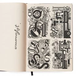 Design Letters QRST - Clear Stamp 6x8 By Ciao Bella Stamping Art