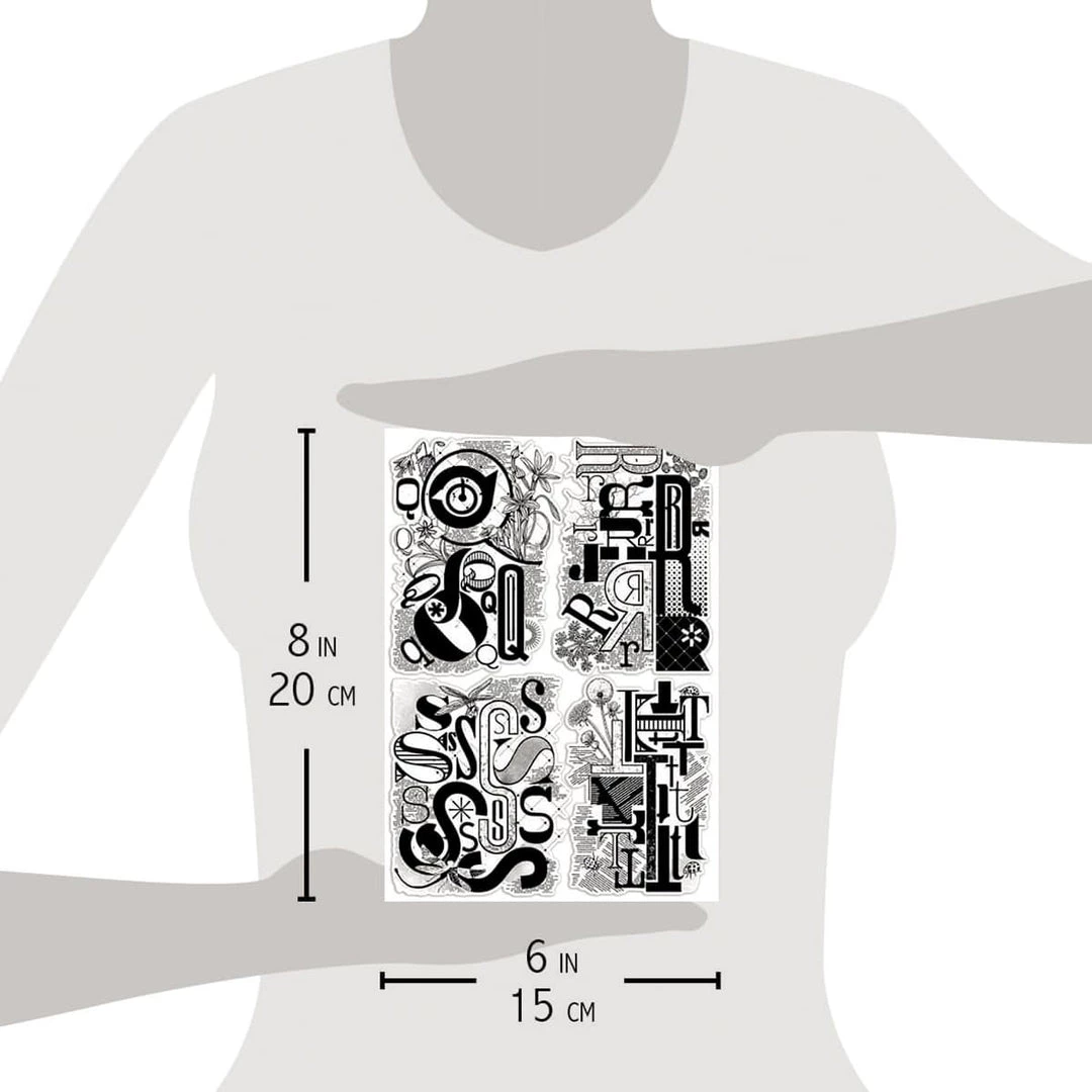 Design Letters QRST - Clear Stamp 6x8 By Ciao Bella Stamping Art 5 Design Letters QRST - Clear Stamp 6x8 By Ciao Bella Stamping Art