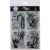 Design Letters UVWZ - Clear Stamp 6x8 By Ciao Bella Stamping Art
