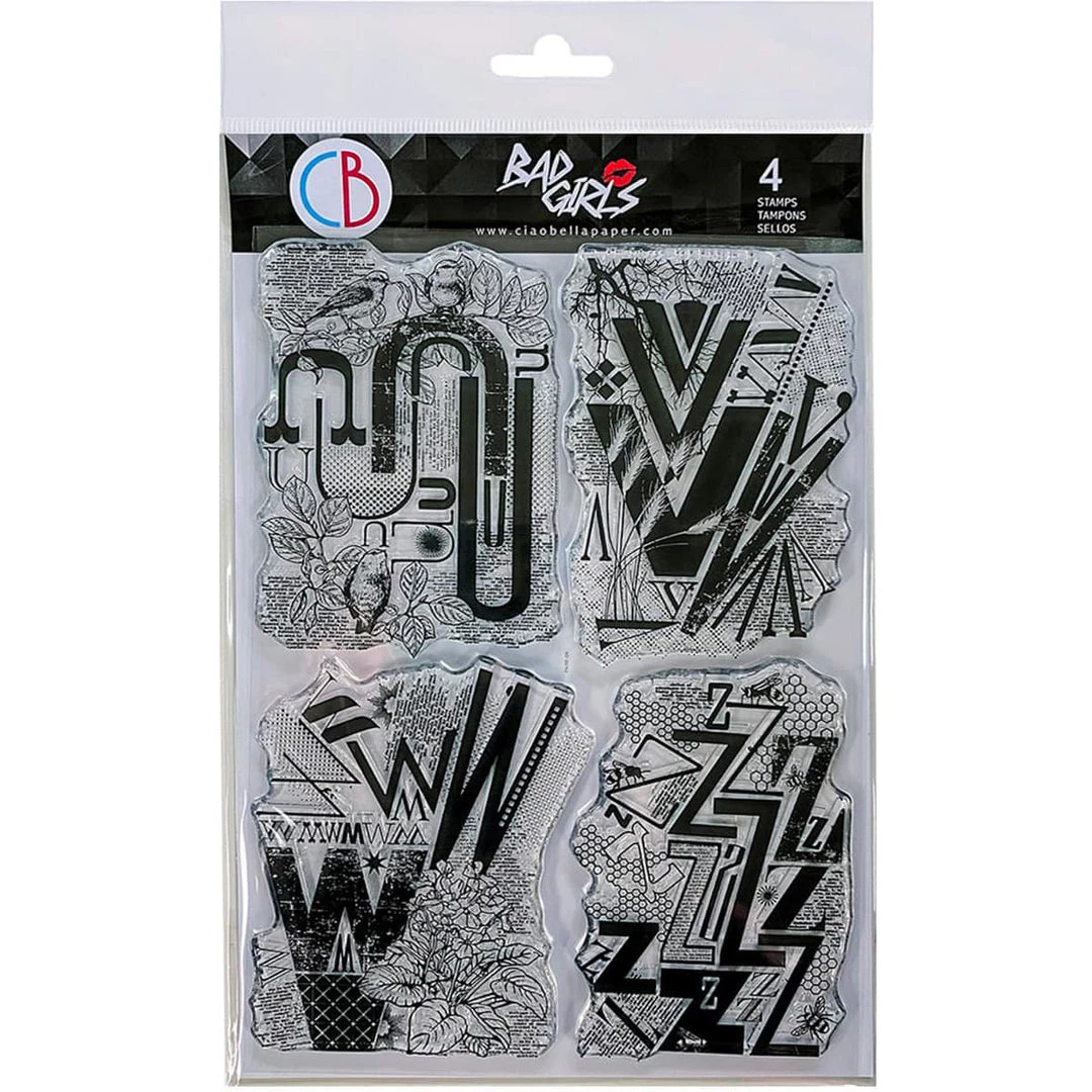 Design Letters UVWZ - Clear Stamp 6x8 By Ciao Bella Stamping Art 3 Design Letters UVWZ - Clear Stamp 6x8 By Ciao Bella Stamping Art