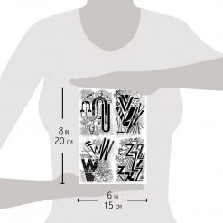 Design Letters UVWZ - Clear Stamp 6x8 By Ciao Bella Stamping Art 7 Design Letters UVWZ - Clear Stamp 6x8 By Ciao Bella Stamping Art