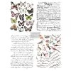 Prima Re-Design PARISIAN BUTTERFLIES – DESIGN SIZE 22″ X 30″, CUT INTO 4 SHEETS Decor Transfers