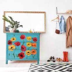 Prima Re-Design Poppy Gardens Transfer Redesign With Prima - DESIGN SIZE 24″ X 30″