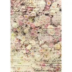 Prima Re-Design Floral & Dream Decor Rice Paper 11.5" X 16.25"
