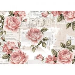 Prima Re-Design Floral Sweetness Decor Rice Paper 11.5" X 16.25"