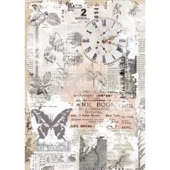 Prima Re-Design Herb's Memory Decor Rice Paper 11.5" X 16.25"