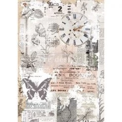 Prima Re-Design Herb's Memory Decor Rice Paper 11.5" X 16.25" Wholesale