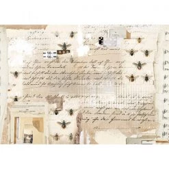 Prima Re-Design Mysterious Notes Decor Rice Paper 11.5" X 16.25" Wholesale