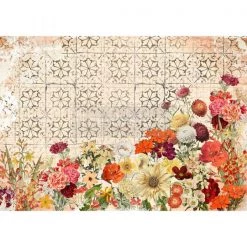 Prima Re-Design Twilight Field Decor Rice Paper 11.5" X 16.25"