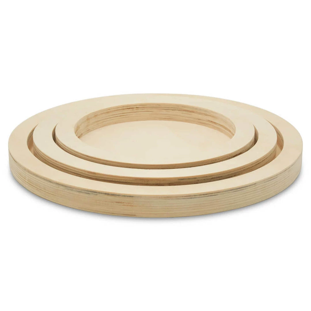 All Paint Products Wood Circle Set - 3 Piece Collection 4 All Paint Products Wood Circle Set - 3 Piece Collection