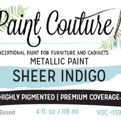 Sheer Indigo Paint Couture Glass Metallic Paint (Limited Edition)
