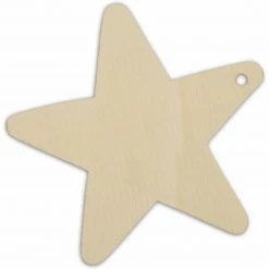 All Paint Products Wood Star - 4" DIY Wood Products