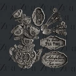 All Paint Products Pre-Order Tea Time Silicone Mold By Zuri