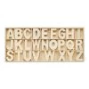 All Paint Products Wood Divider Tray With 104 Alphabet Letters DIY Wood Products