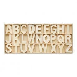 All Paint Products Wood Divider Tray With 104 Alphabet Letters DIY Wood Products