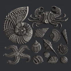 All Paint Products Treasures Of The Seas Silicone Mold By Zuri