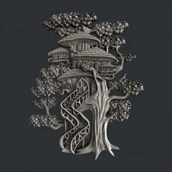 All Paint Products Tree House Silicone Mold By Zuri