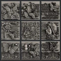 All Paint Products Vintage Florals 2 Silicone Mold By Zuri