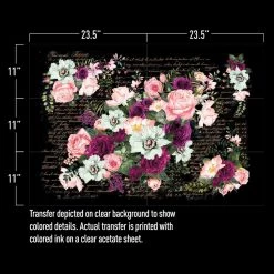 Prima Re-Design Violet Hill Transfer Redesign With Prima Decor Transfers