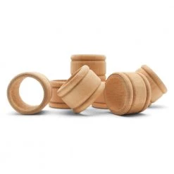 All Paint Products Wood Napkin Ring - 1 3/4"